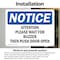 Signmission Attention Please Wait For Buzzer Then Push, 24 in W x Rectangle, Vinyl Decal OS-2PACK-NS-D-1824-L-10220 - alternate 3